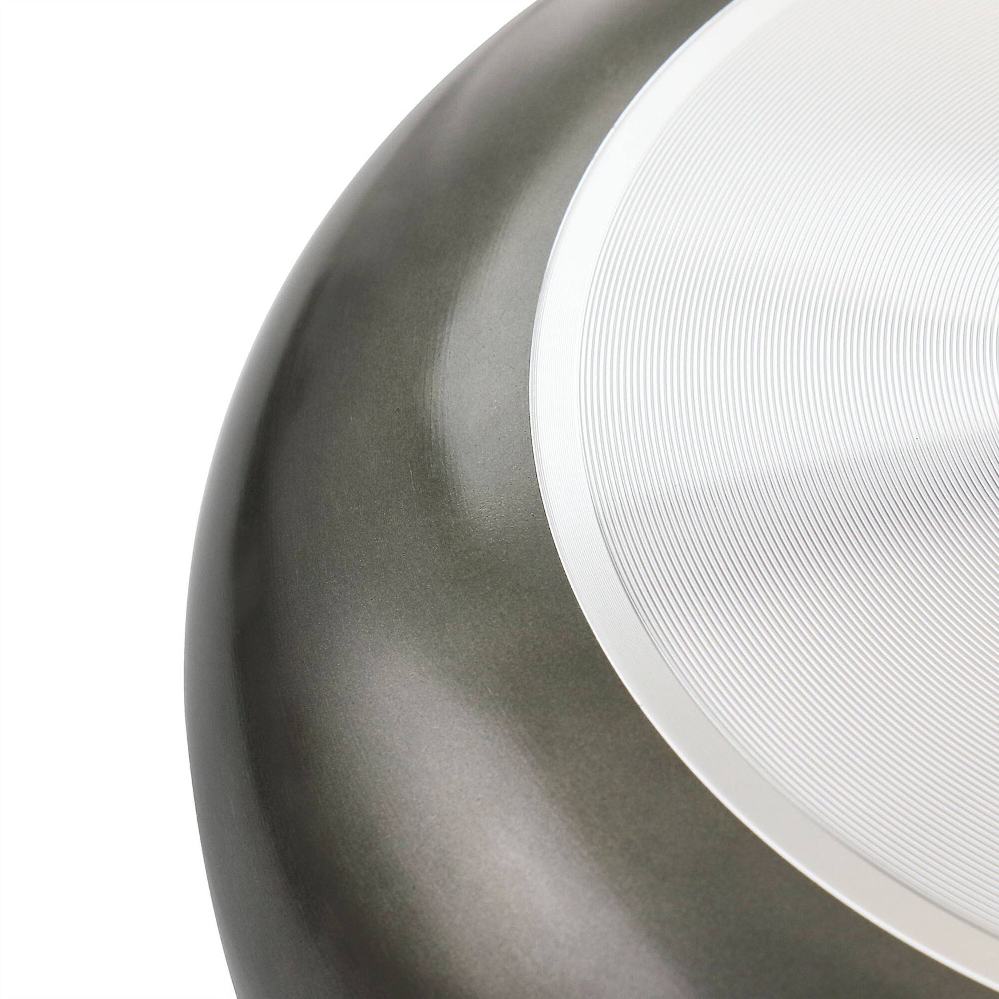 Oster 12" Merrion Metallic Gray Nonstick Aluminum Frying Pan